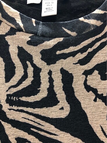 Mango Zebra desen elbise