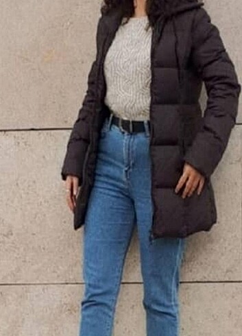 Kahverengi Şişme Mont 