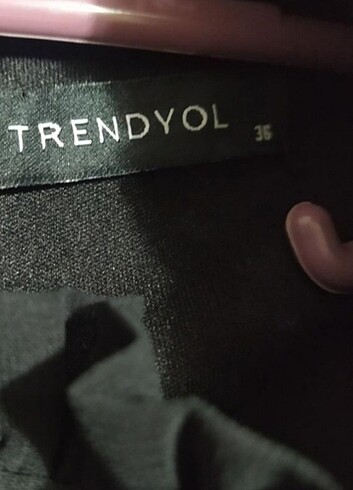 Trendyol & Milla Siyah Kolu Transparan Elbise 