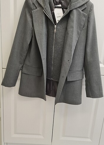 Spor Kapüşonlu blazer ceket