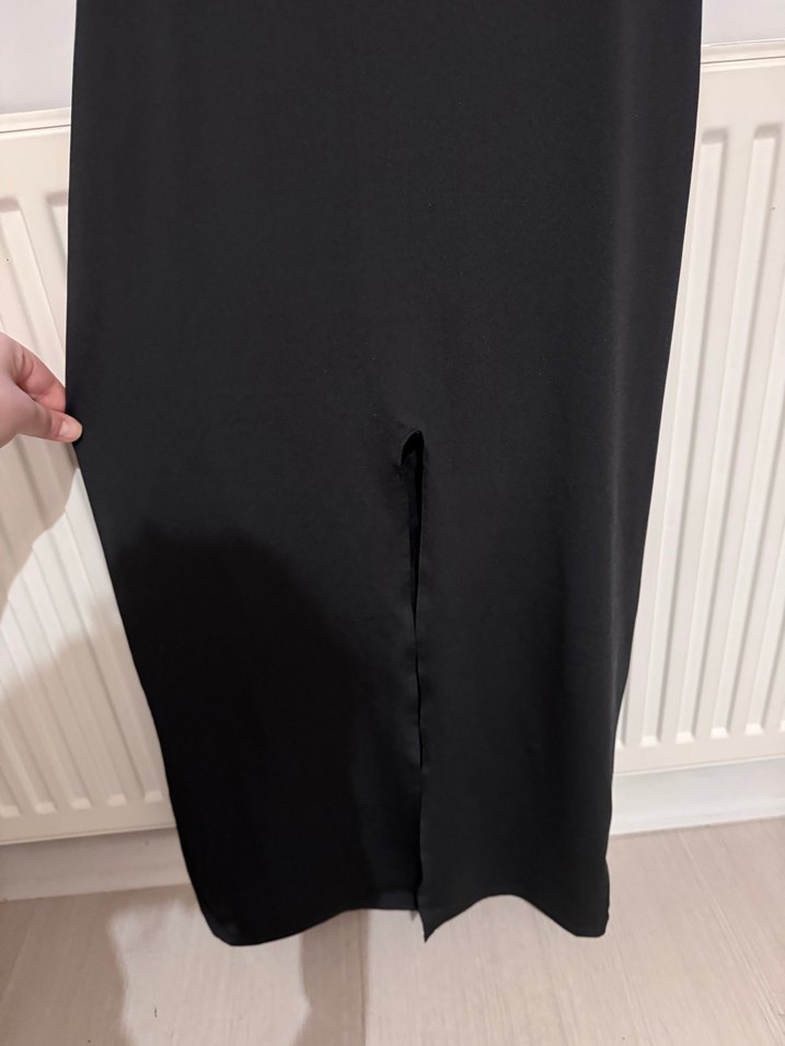 Siyah Uzun Abiye Elbise - Görsel 4