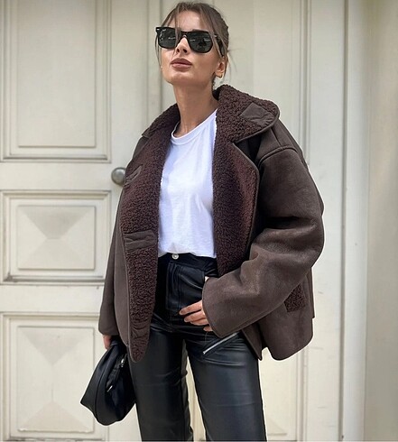 s Beden KADIN ACI KAHVE OVERSIZE MONT