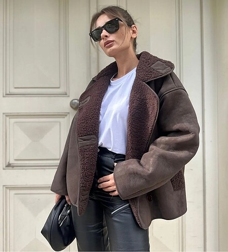 s Beden kahverengi Renk KADIN ACI KAHVE OVERSIZE MONT