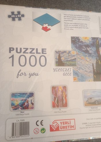 Beden 1000 Parça Yıldızlı Gece Puzzle
