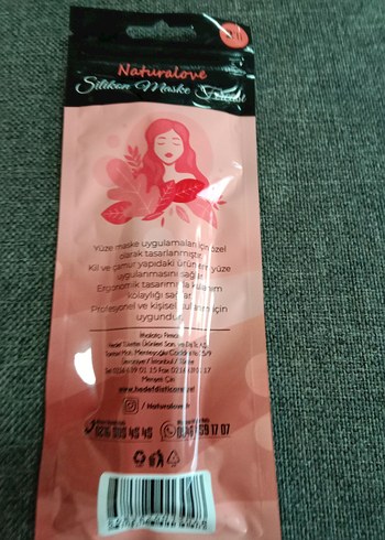 2 li Pastel Yeşil yüz maskesi fırçası - Görsel 4