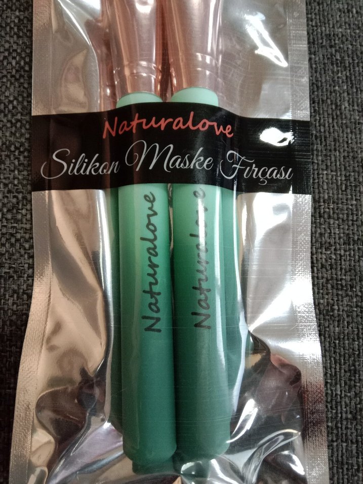 2 li Pastel Yeşil yüz maskesi fırçası - Görsel 5