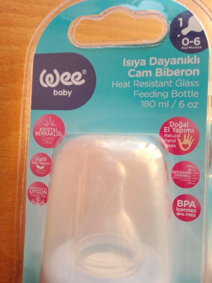 Wee Baby Mavi Cam Biberon 250 ml ve 125 ml - Görsel 3