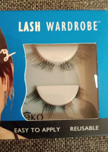 Bej Parlak Takma Kirpikler - Görsel 4