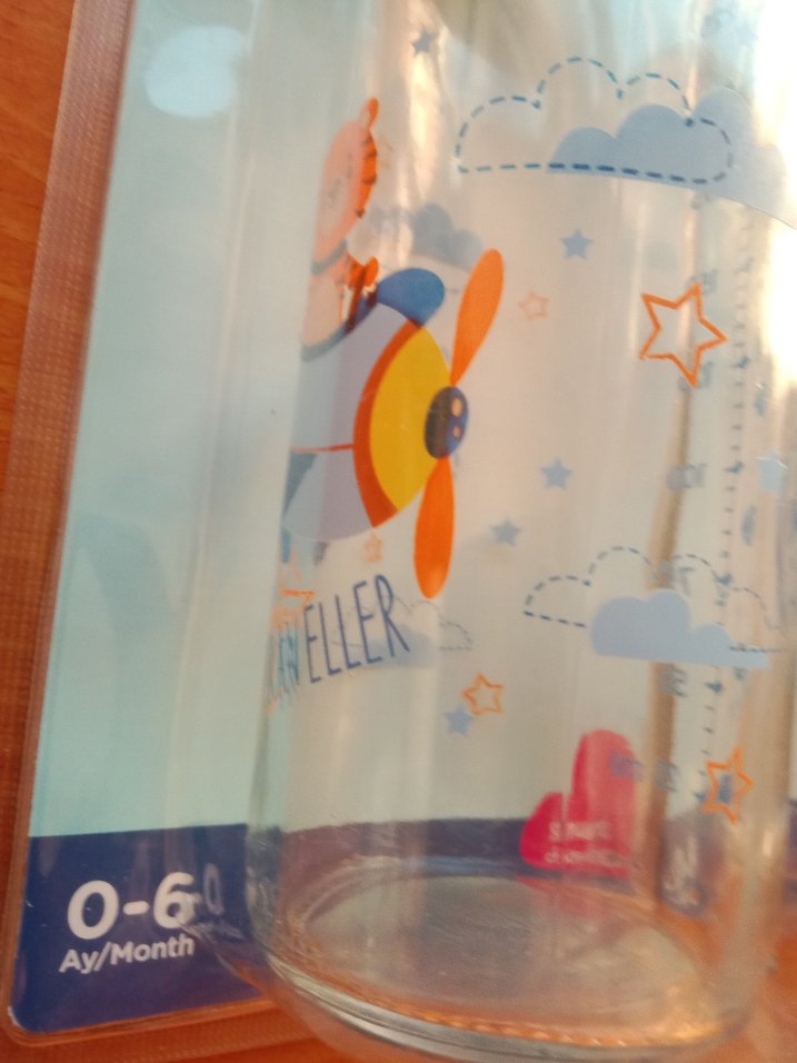 Mavi Pastel Bebek Biberonu, BPA İçermez - Görsel 4