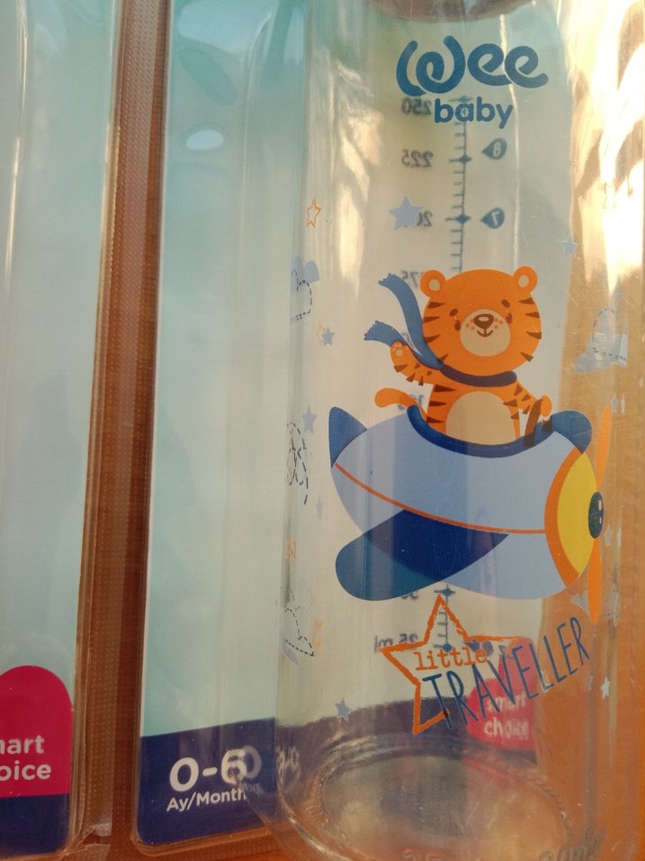 Mavi Pastel Bebek Biberonu, BPA İçermez - Görsel 2