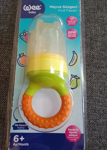  Beden turuncu Renk 6+ Ay Meyve Süzgeci Bebek Emziği