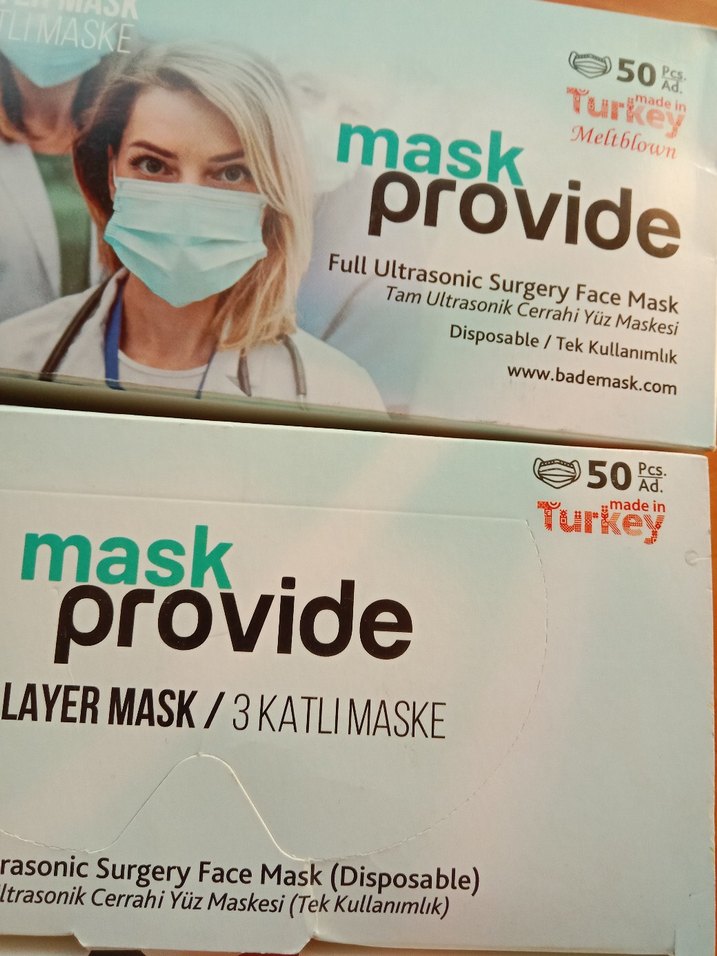 3 Katmanlı Ultrasonik Cerrahi Yüz Maskesi 50'li - Görsel 5