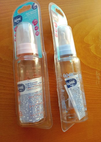 Mavi pembe Pastel cam Bebek Biberonları 2'li Set - Görsel 3