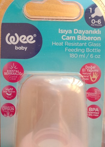 Mavi pembe Pastel cam Bebek Biberonları 2'li Set - Görsel 2