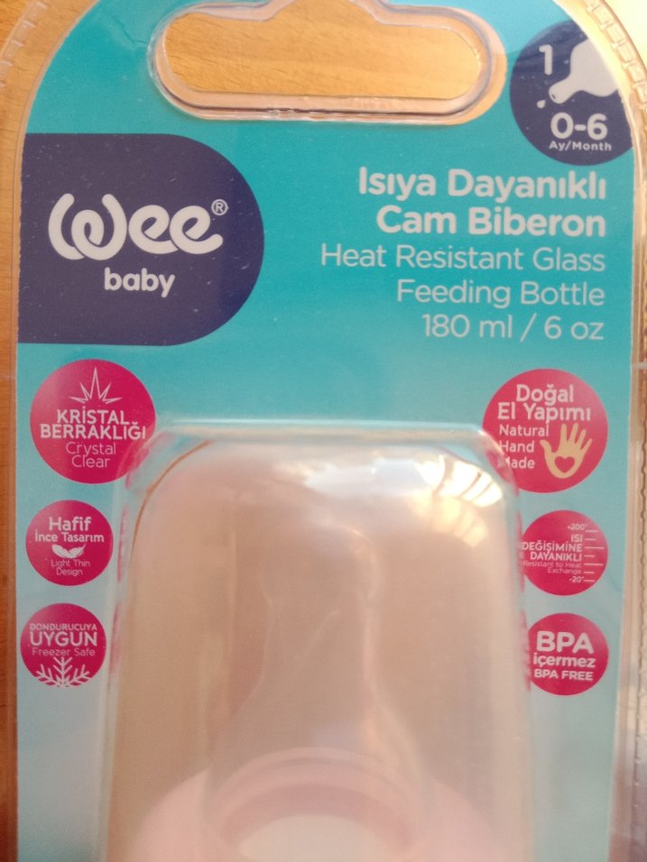 Mavi pembe Pastel cam Bebek Biberonları 2'li Set - Görsel 2