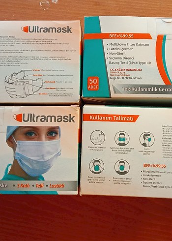 Ultramask Cerrahi Maske 50 Adet, Tek Kullanımlık - Görsel 7