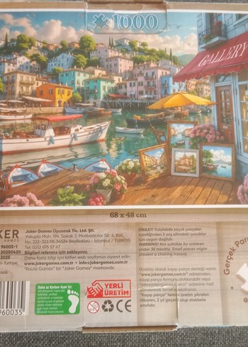 Renkli 1500 Parça Balıkçı Köyü Puzzle