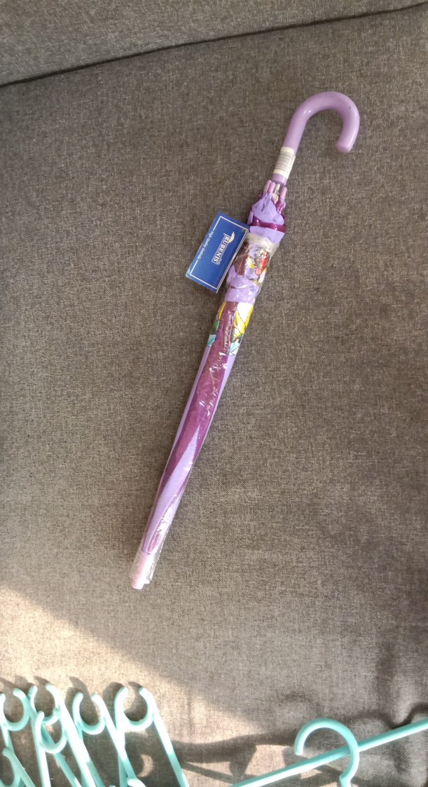 yeni Mor Püsküllü Pastel çocuk Şemsiye - Görsel 2