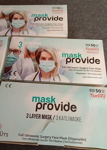 3 Katmanlı Ultrasonik Cerrahi Yüz Maskesi 50'li - Görsel 9