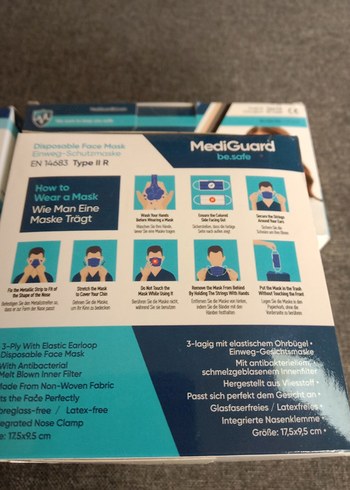 MediGuard Tek Kullanımlık Yüz Maskesi 50'li 5 PK. - Görsel 3