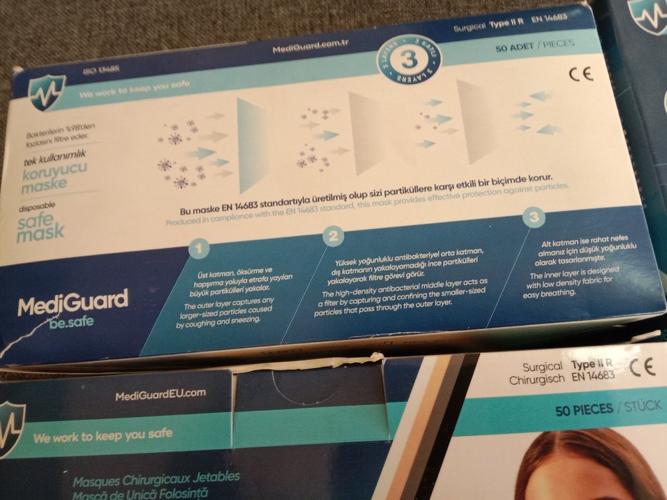 MediGuard Tek Kullanımlık Yüz Maskesi 50'li 5 PK. - Görsel 5