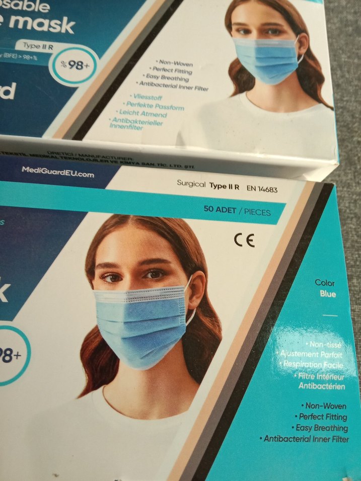 MediGuard Tek Kullanımlık Yüz Maskesi 50'li 5 PK. - Görsel 4