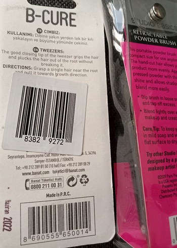 STUDIO BASICS Retraktör Pudra Fırçası ve cımbız - Görsel 3