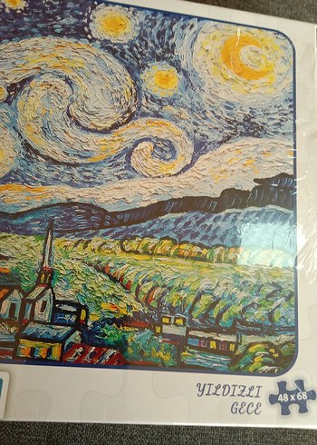 Beden 1000 li Renkli Yıldızlı Gece Puzzle