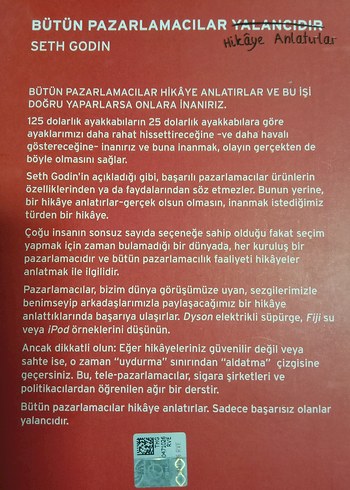 Bütün Pazarlamacılar Hikâye Anlatır - Seth Godin