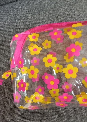 Beden çeşitli Renk Çiçek Desenli PVC büyük Kadın Makyaj Çantası