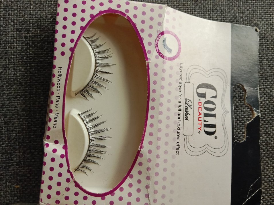 Gold Beauty Katmanlı siyah yeni Sahte Kirpik - Görsel 2