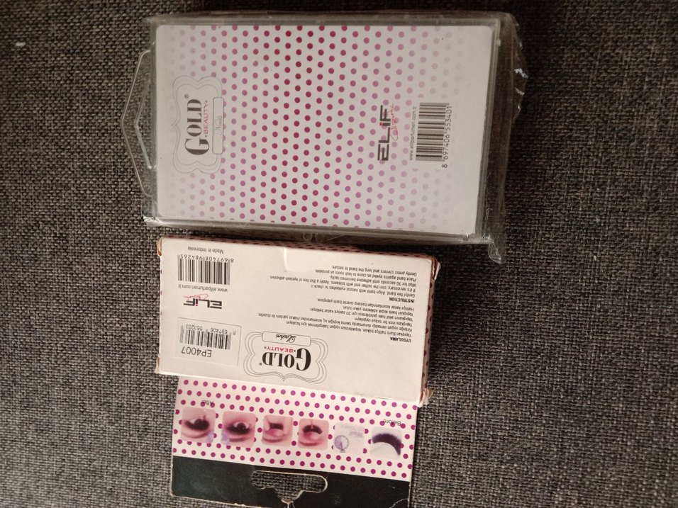 Parlak Beyaz takma tırnak ve takma Kirpik seti - Görsel 4