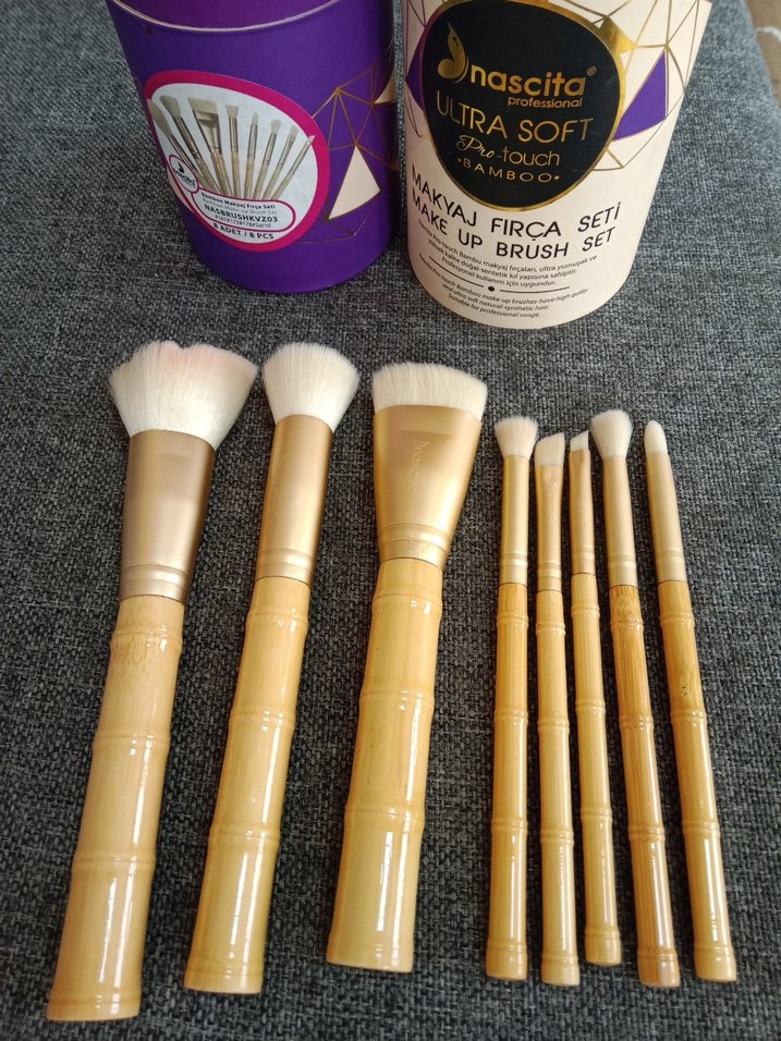 Bambu Saplı Ultra Yumuşak Makyaj Fırça Seti - Görsel 3