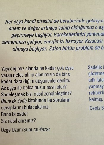  Beden bana bir sade