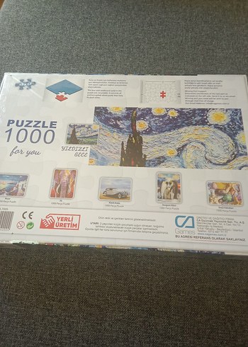 1000 Parça Çok Renkli Puzzle - Yıldızlı Gece - Görsel 5