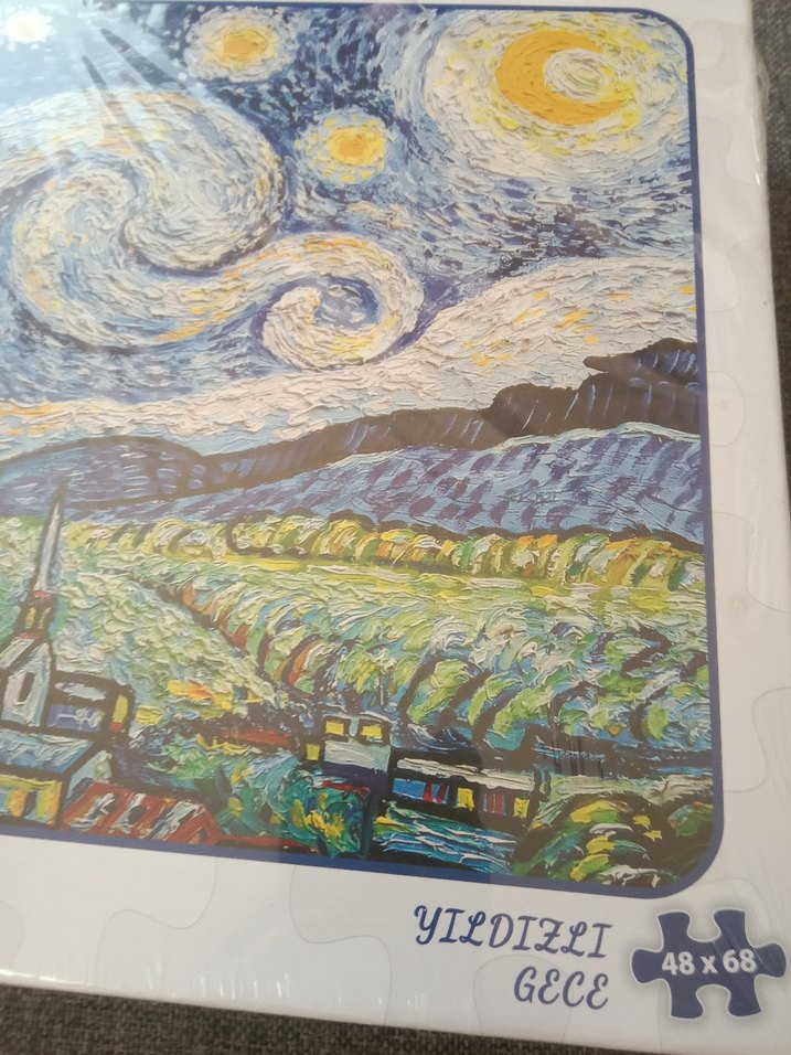 1000 Parça Çok Renkli Puzzle - Yıldızlı Gece - Görsel 3