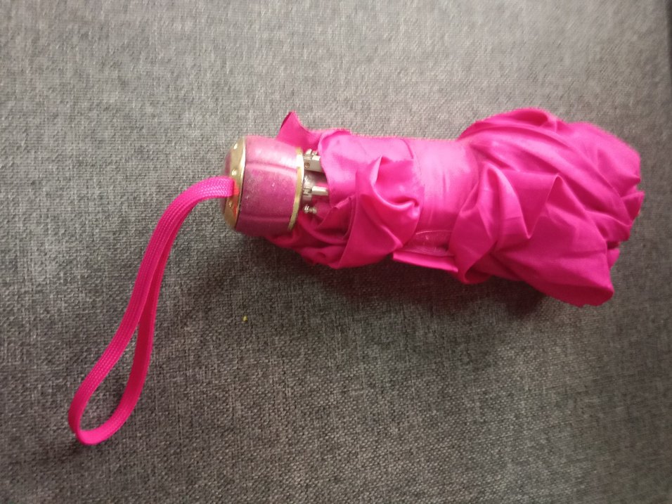 Pembe Elastik Kadın Şemsiye - Görsel 3