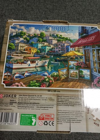 Beden 1000 Parça Pastel Renkli Art Harbor Puzzle