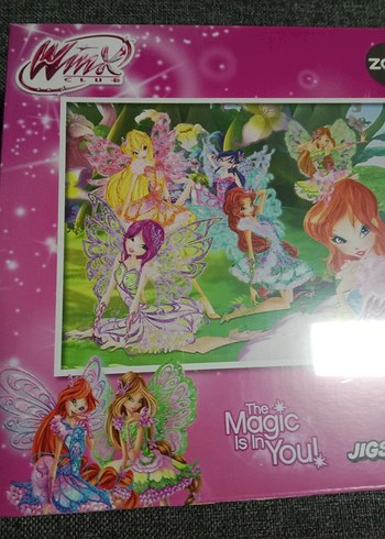 Beden Renkli Winx Club 34x24 cm Çocuk Puzzle