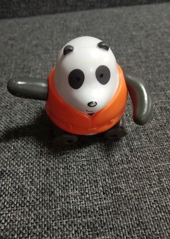 Gri Panda Figür Aksiyon Oyuncak