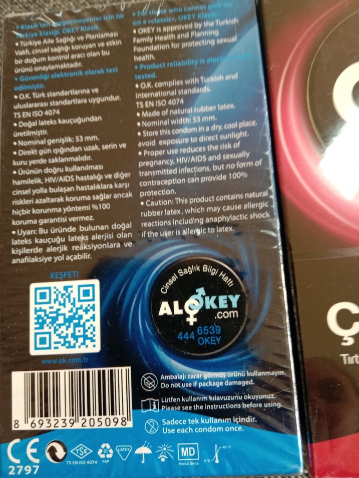 Okey Klasik ve Çifte Hazırlık Prezervatif Seti 2 li - Görsel 3