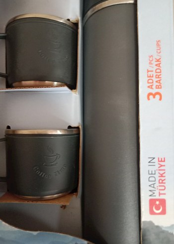 Penguen Gri Çelik Termos ve 2 Bardak Seti - Görsel 3