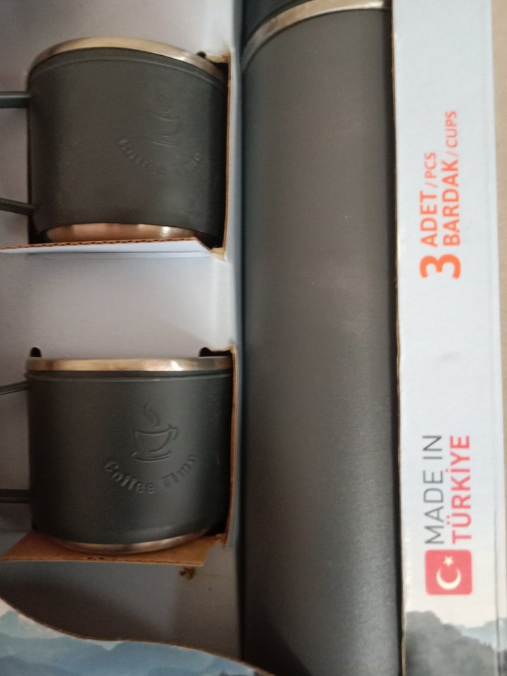 Penguen Gri Çelik Termos ve 2 Bardak Seti - Görsel 3