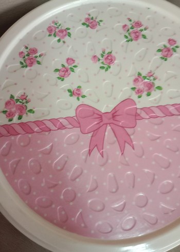 Pembe çiçek Desenli kahvaltı çerez Kutusu - Görsel 6