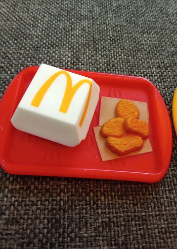 Çocuklar için renkli sarı tabak ve oyuncak seti 2 li - Görsel 7