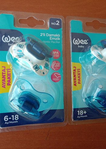 Diger Mavi Renkli yeni Emzik Seti 3 paket - Görsel 4