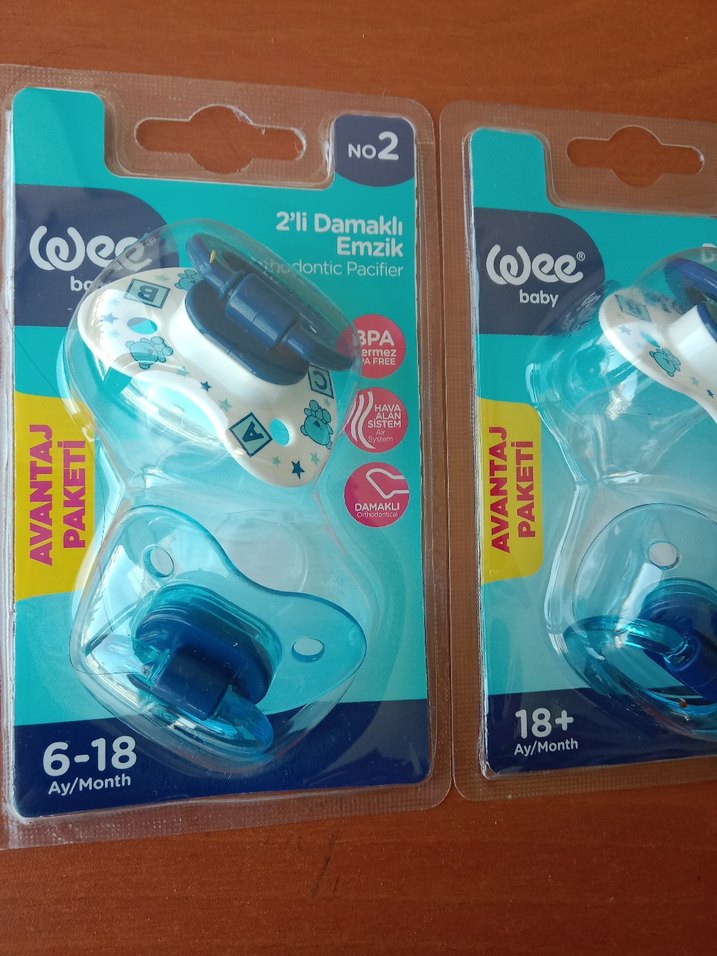 Diger Mavi Renkli yeni Emzik Seti 3 paket - Görsel 4