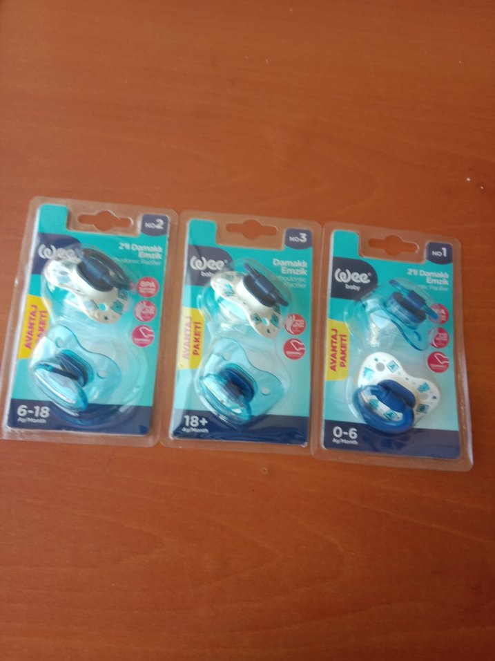 Diger Mavi Renkli yeni Emzik Seti 3 paket - Görsel 5