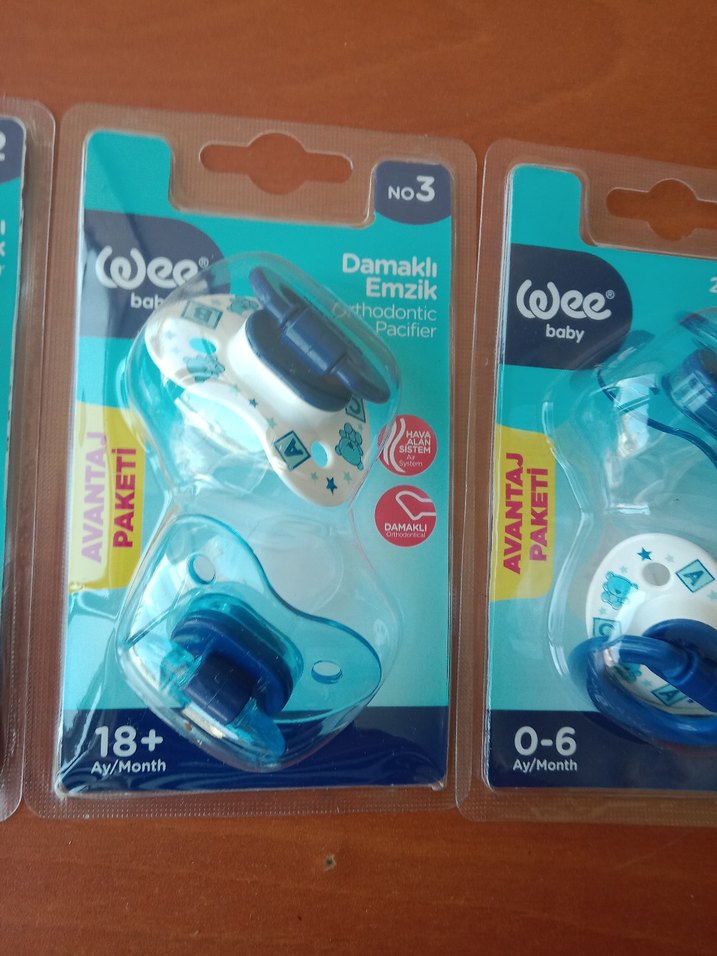 Diger Mavi Renkli yeni Emzik Seti 3 paket - Görsel 3