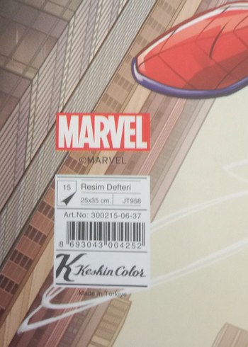 Marvel Spider-Man Aksiyon Figürü resim defteri